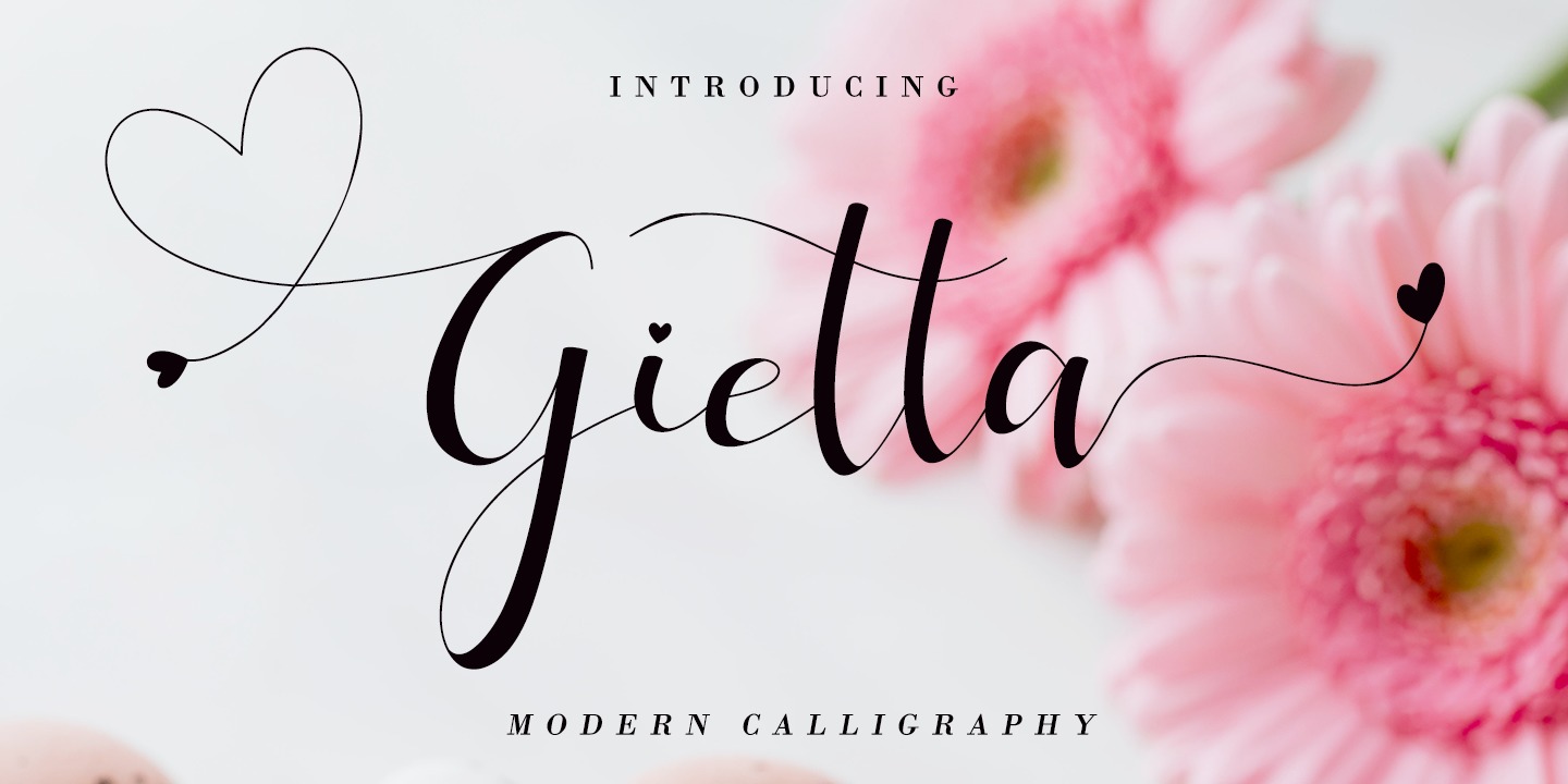 Пример шрифта Gietta #1